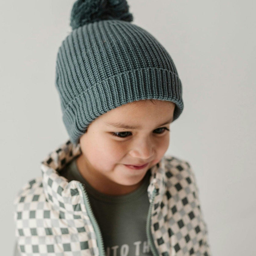 Knit Pom Hat Portabella