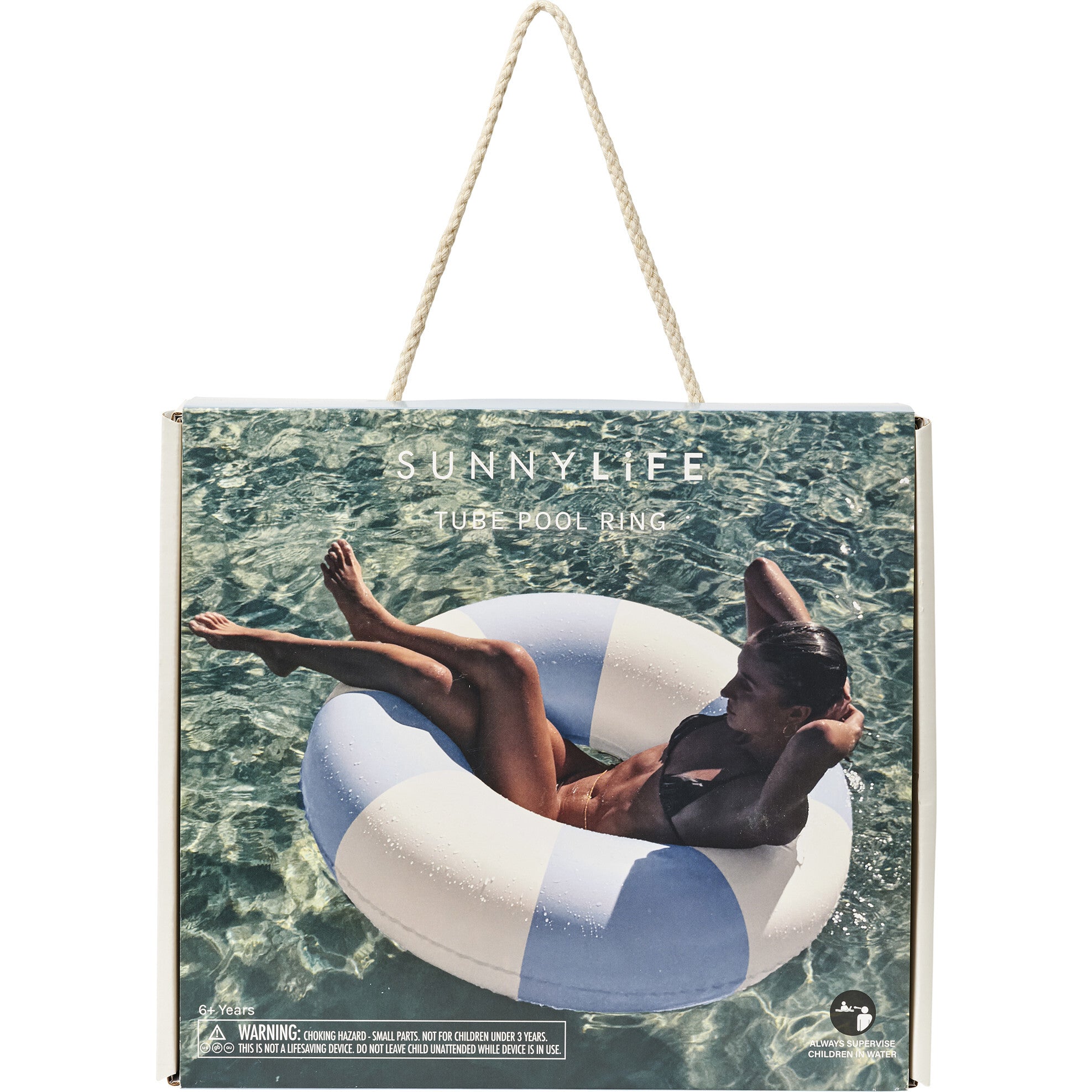 Tube Pool Ring: La Mer Med Blue Stripe