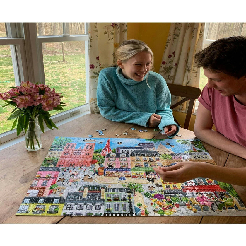 Piece and Love Paris in a Day Rectangle Puzzle