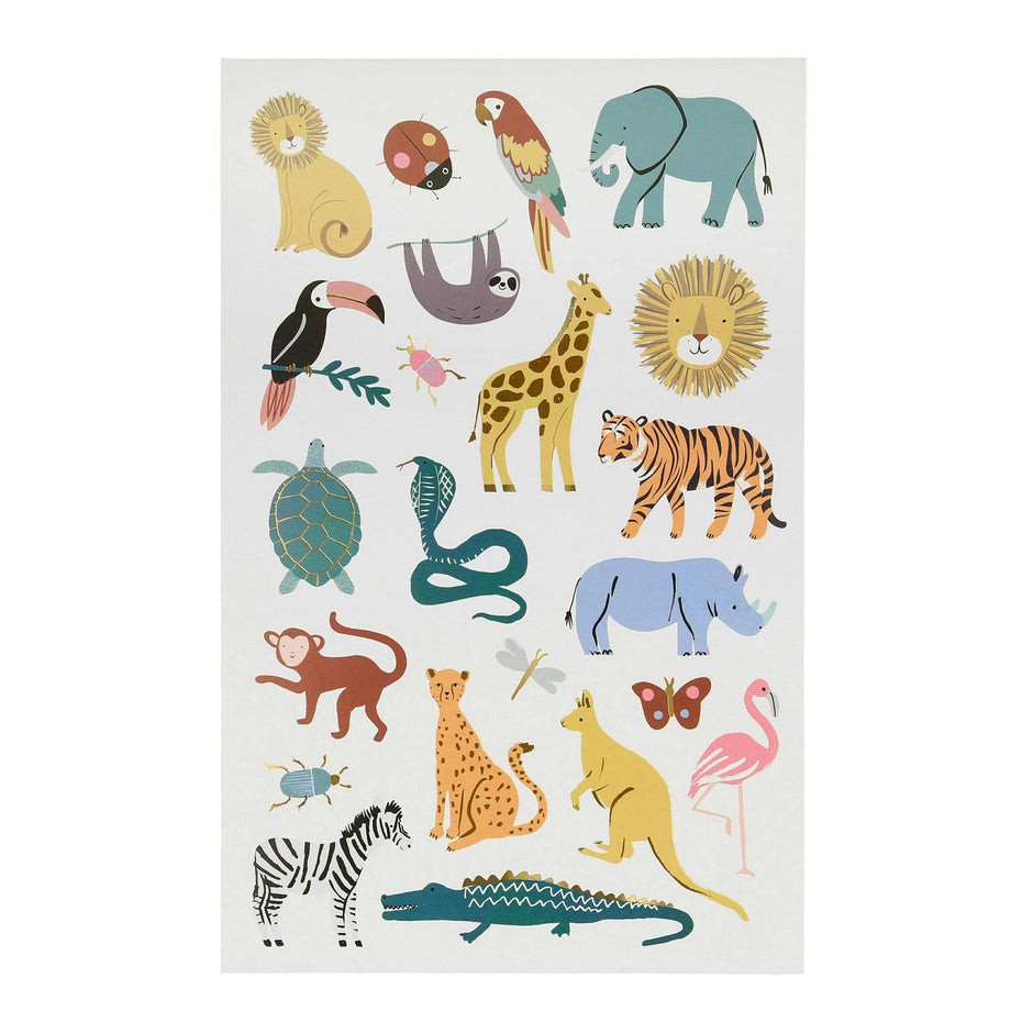 Wild Animals Tattoo Sheets