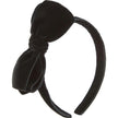 Velvet Big Bow Alice Band in Navy