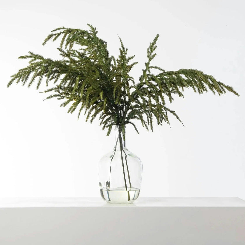 Real Touch Green Norfolk Pine Branch Christmas Spray - 38"