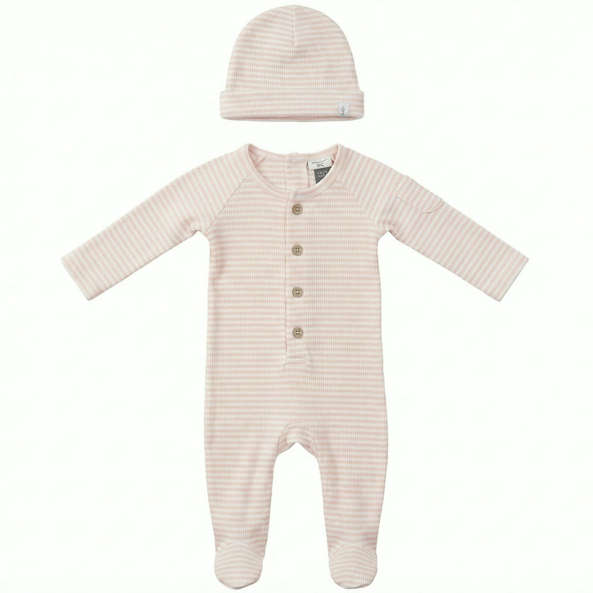 Stripe Rib Onesie Set