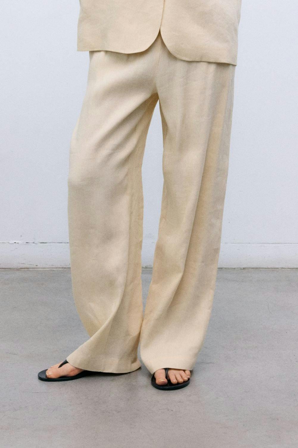 Luz Woman Pant Ecru