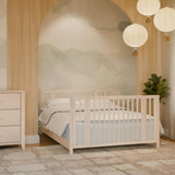 Rolli 9-in-1 Convertible All-Stages® Crib with Bassinet & Toddler Bed Conversion Kits in Washed Natural