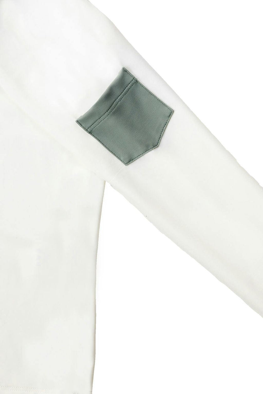 Leo Rashguard Ivory And Sage Green