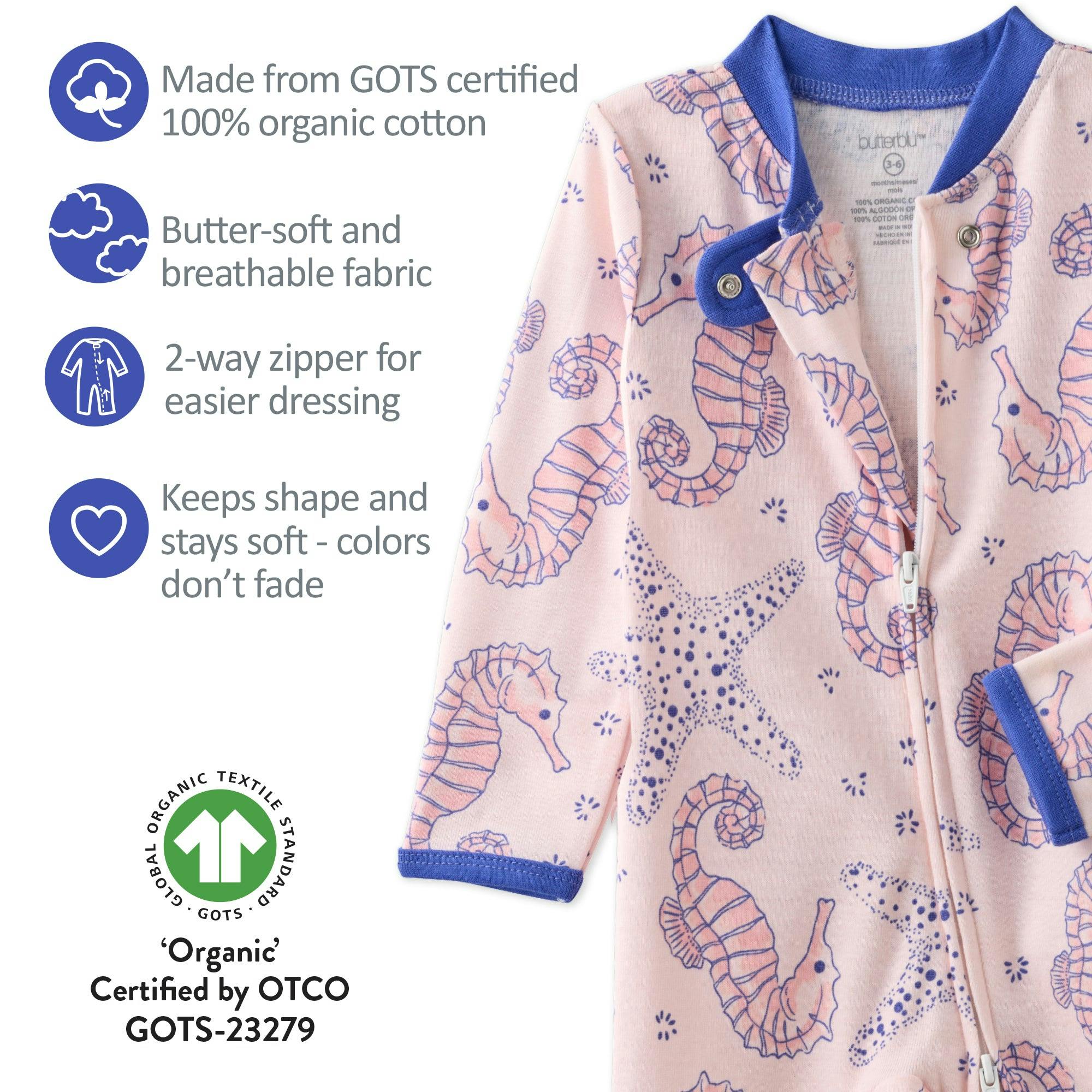 SHADOW Sleep & Play Baby Pajamas for Boys & Girls