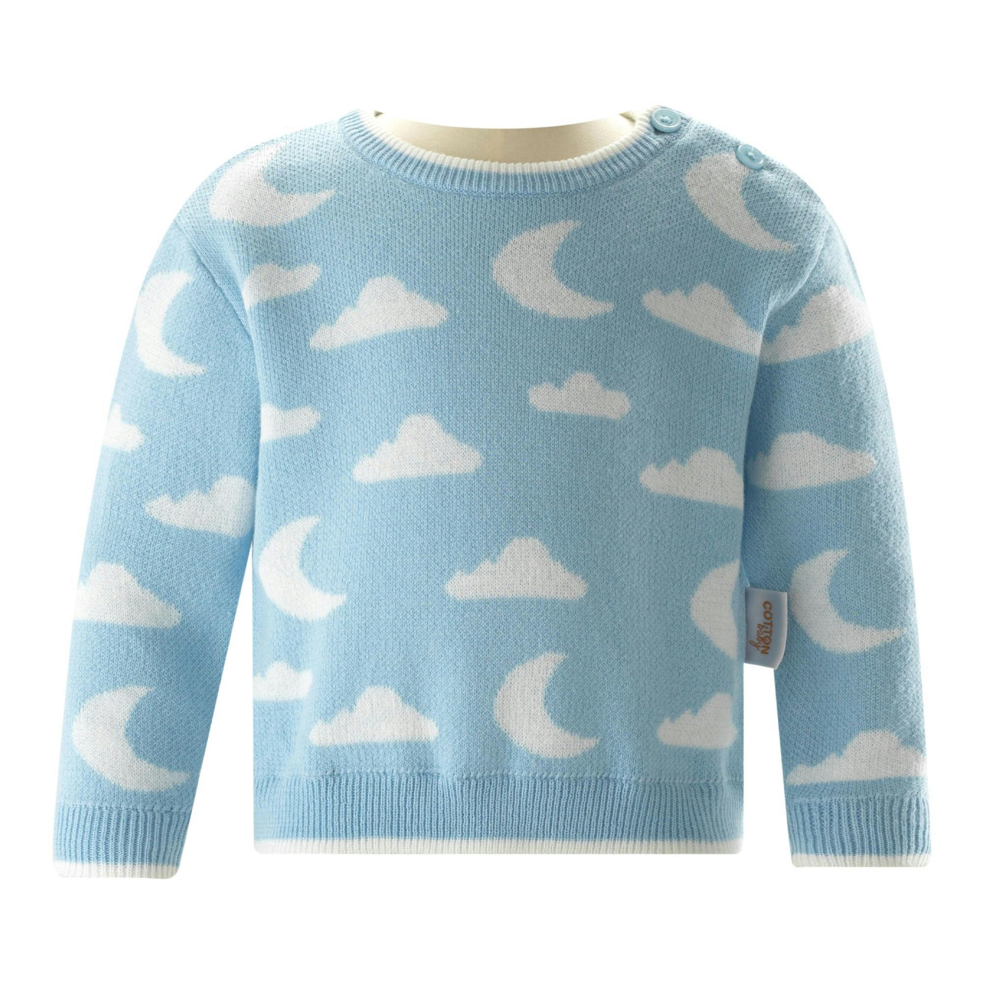 Cloud and Moon Knit Sweater and Leggings Set