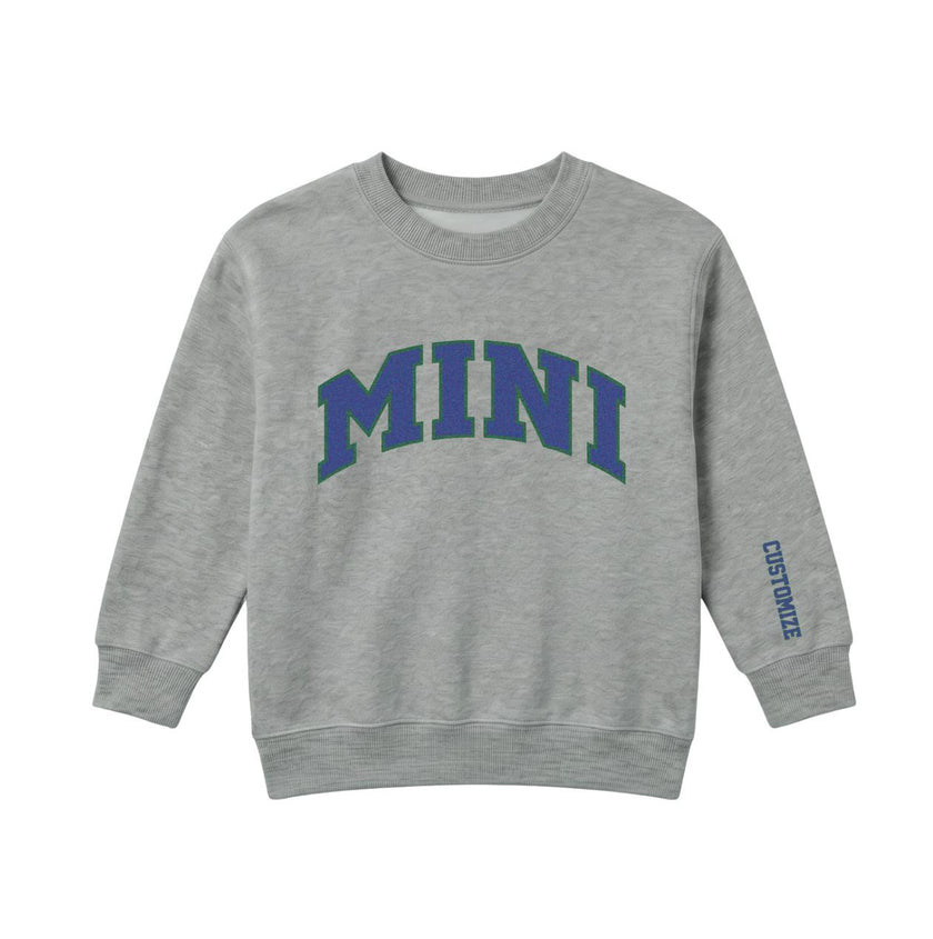 MINI Personalized Printed Sweatshirt, Gray