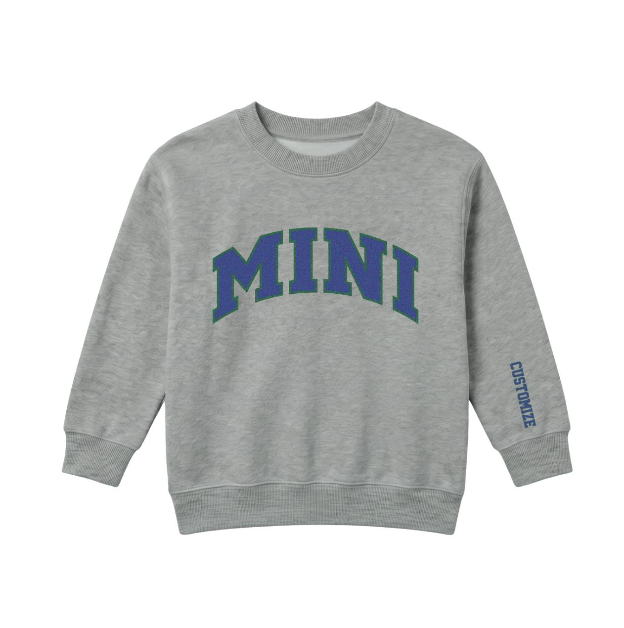 MINI Personalized Printed Sweatshirt, Gray
