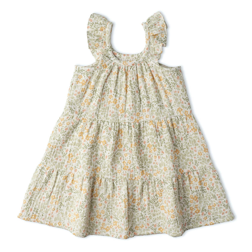 Organic Ruffle Tiered Dress - Bloomfield