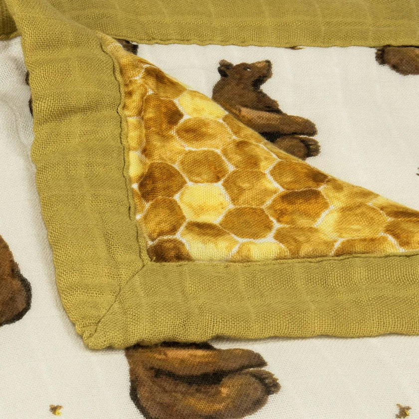 Honey Big Lovey Three-Layer Muslin Blanket