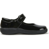 Girls Spiral Comet Suede Mary Jane, Black