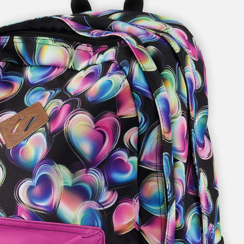 Little Girl Hearts Lightweight Spacious Backpack