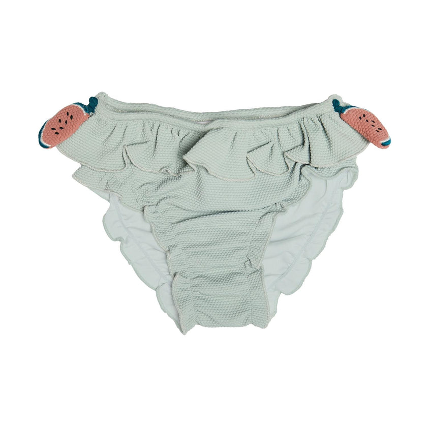 Sisi Watermelon Patch Ruffle Waist & Trim Swimming Briefs