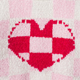 Infant Girls 3-Piece Sweater Set | Checkered Heart - Pink
