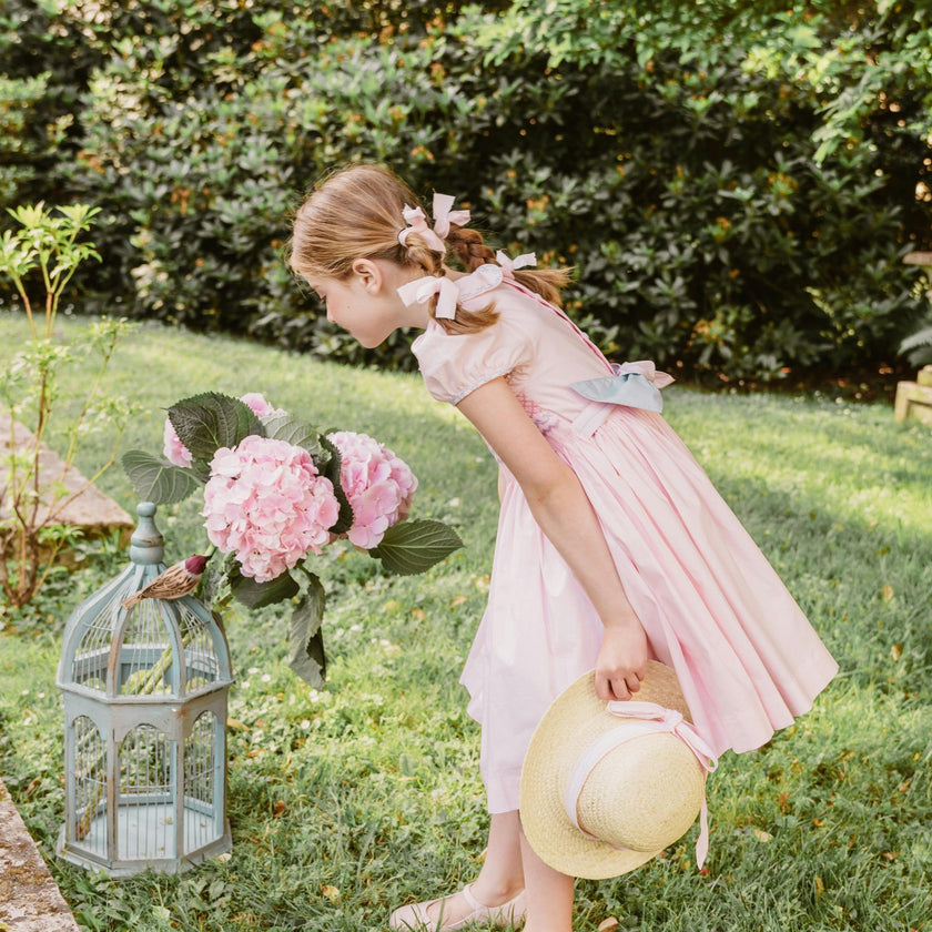 Princess Charlotte Heirloom Pink Smocked Dress