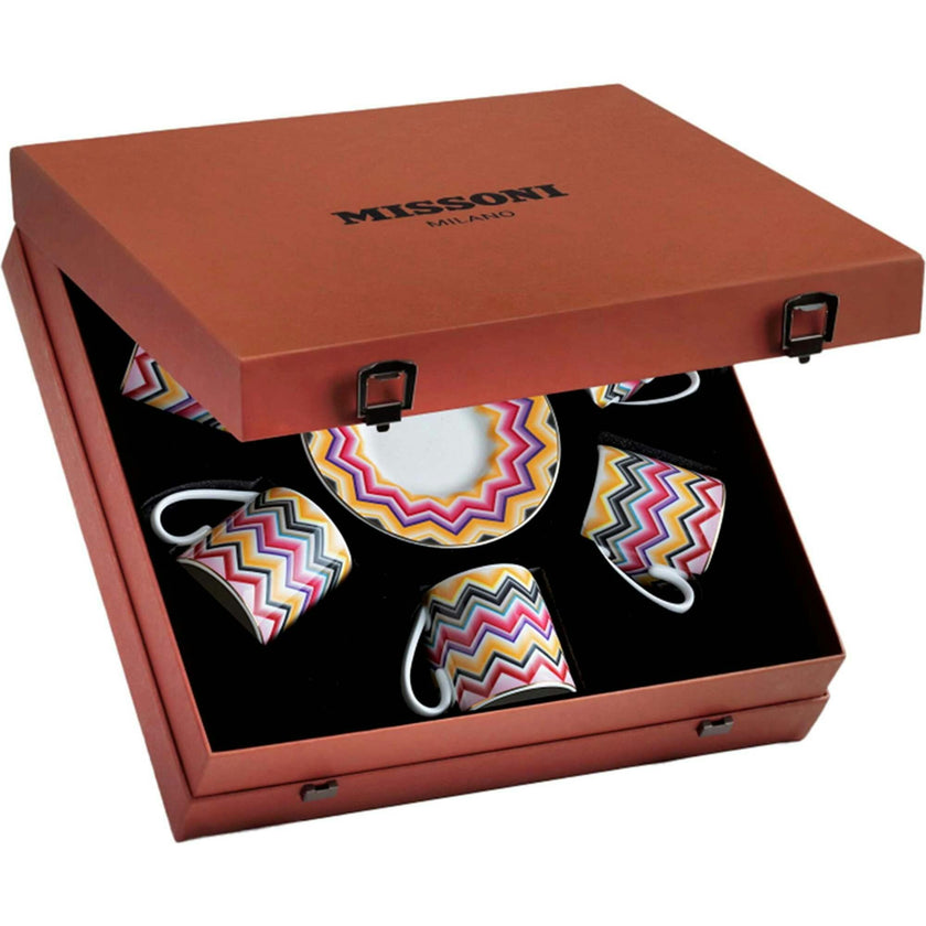 Marrakech Luxury Box Set 6 Pcs. Coffee Cup & Saucer - 6 X H 6