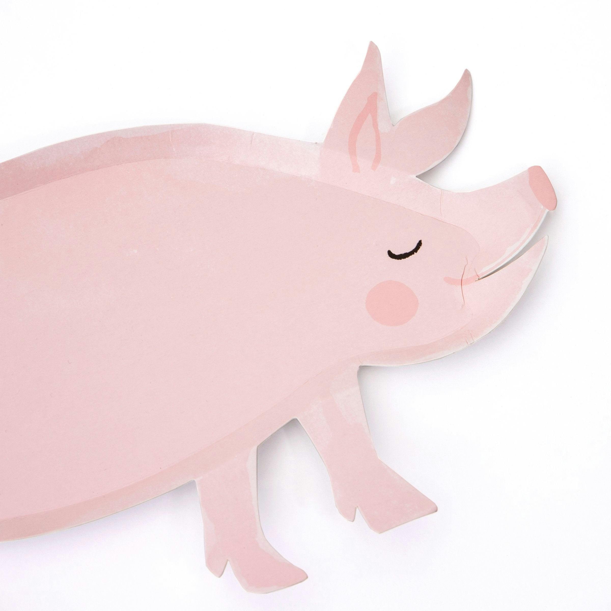On The Farm Pig Plates
