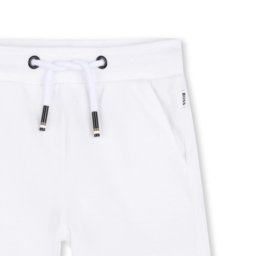 Beige & White Polo Set