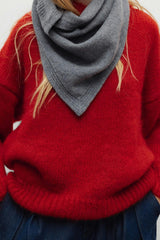 Cozy Woman Jumper Chinese Red