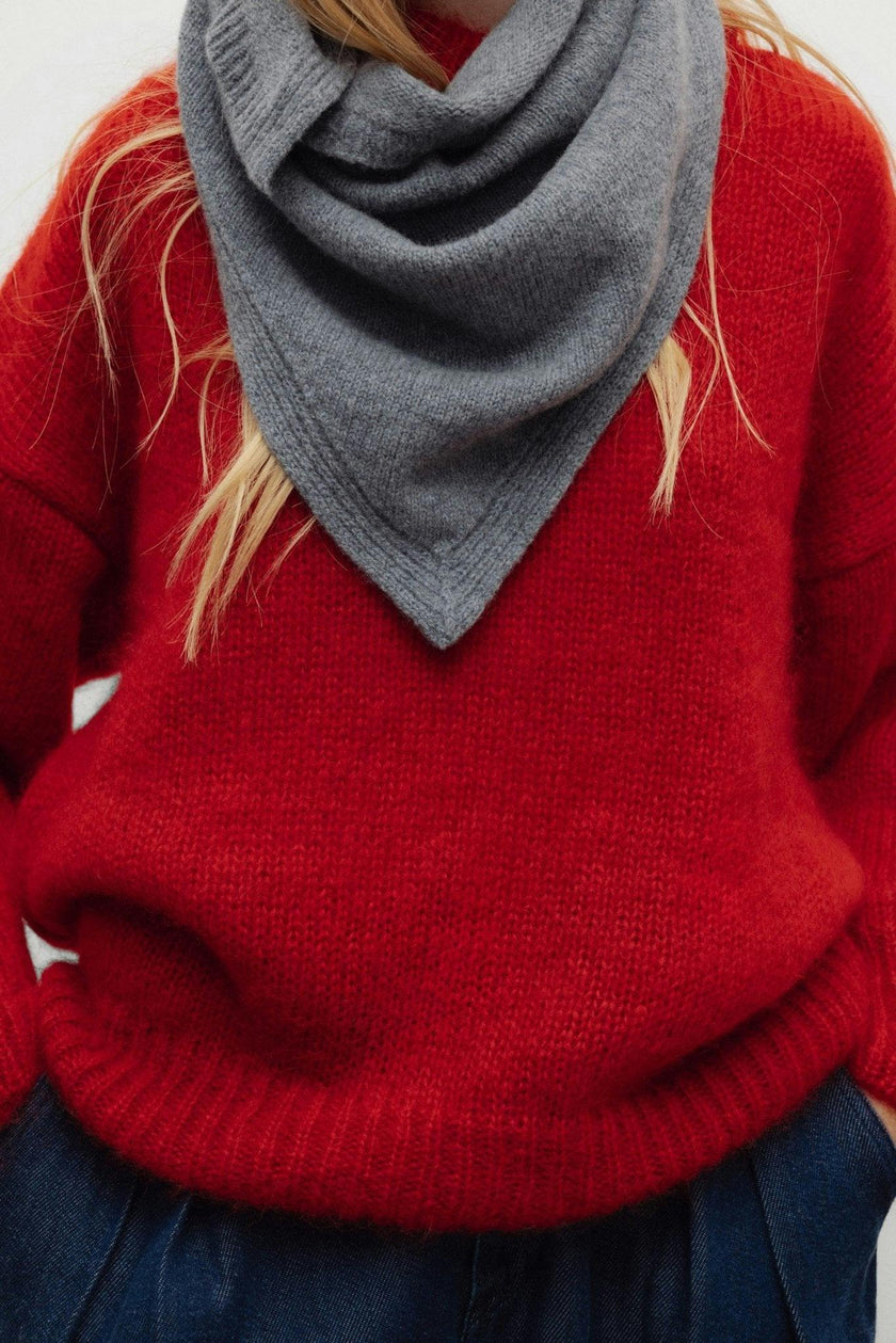 Cozy Woman Jumper Chinese Red