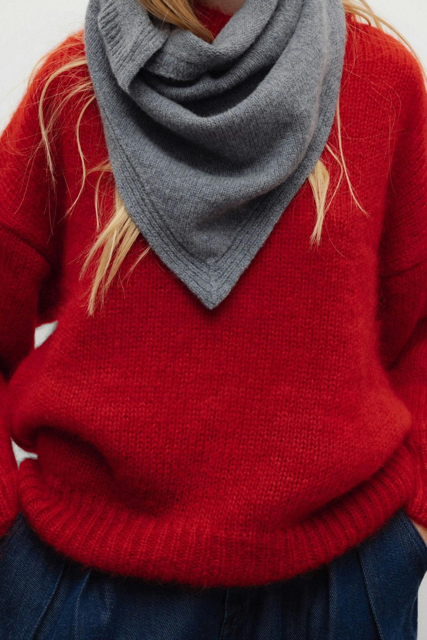 Cozy Woman Jumper Chinese Red