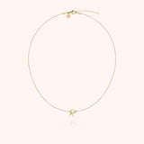 Initial Necklace, 14k Yellow Gold Filled