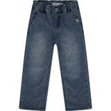 Heart Pattern Wide Leg Jean