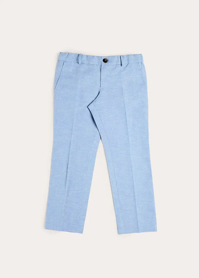 Plain Trousers in Sky Blue (4- 10yrs)