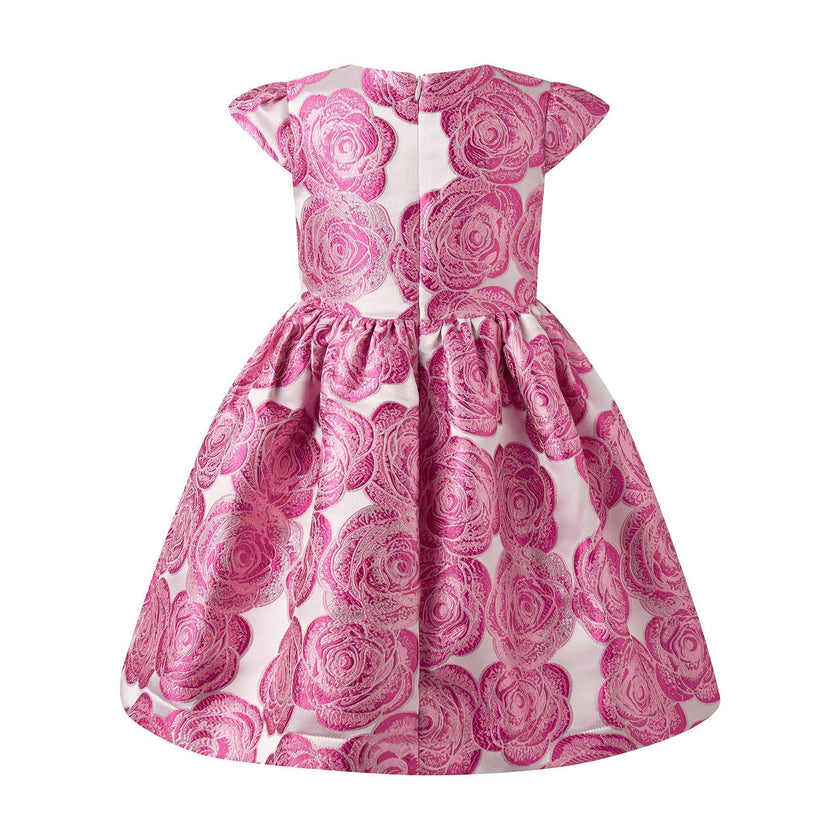 Pink Rose Damask Dress