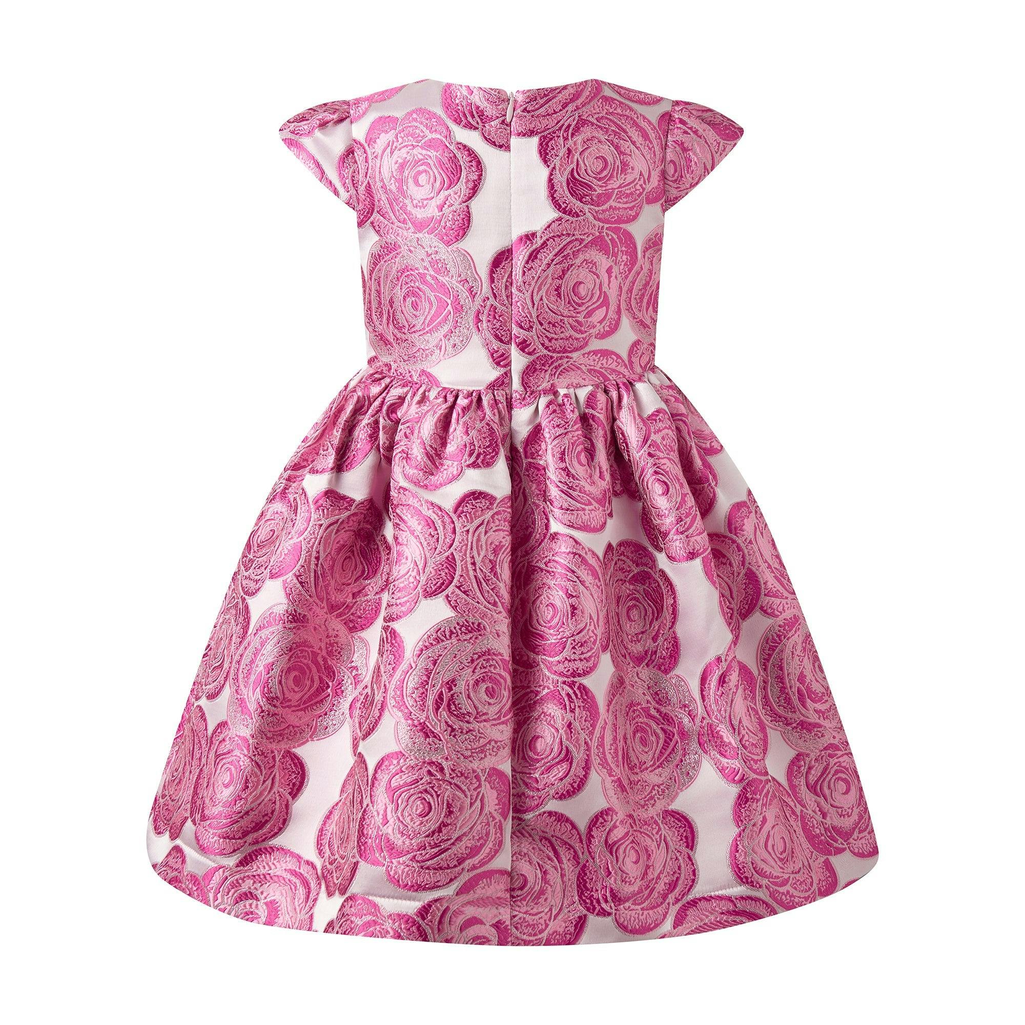 Pink Rose Damask Dress