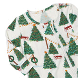 Baby Bamboo Romper - Christmas Tree Farm