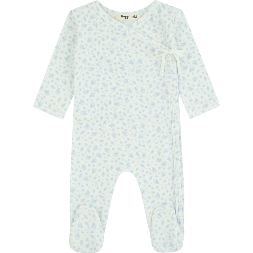 Floral Printed Wrap Footie, Boys
