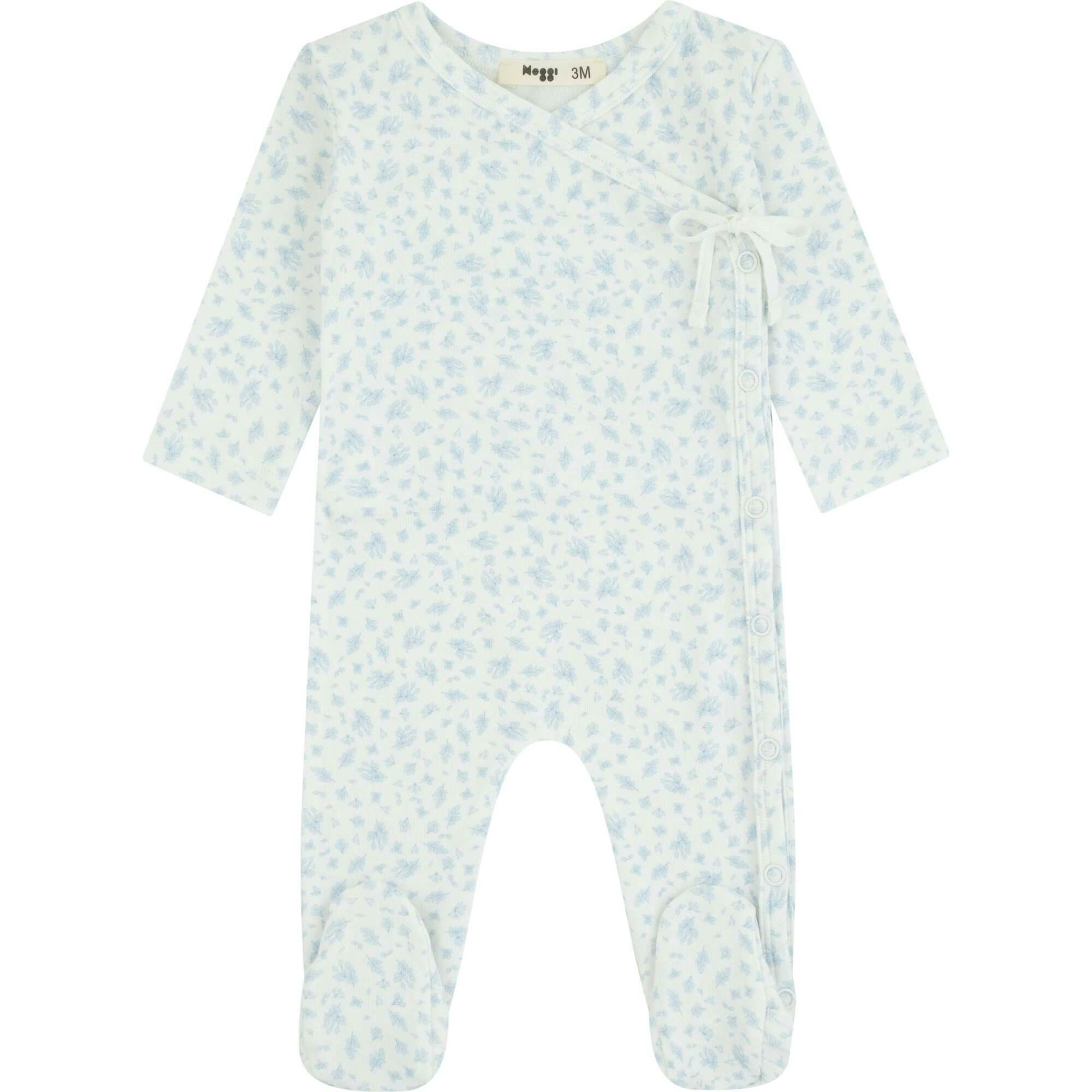 Floral Printed Wrap Footie, Boys