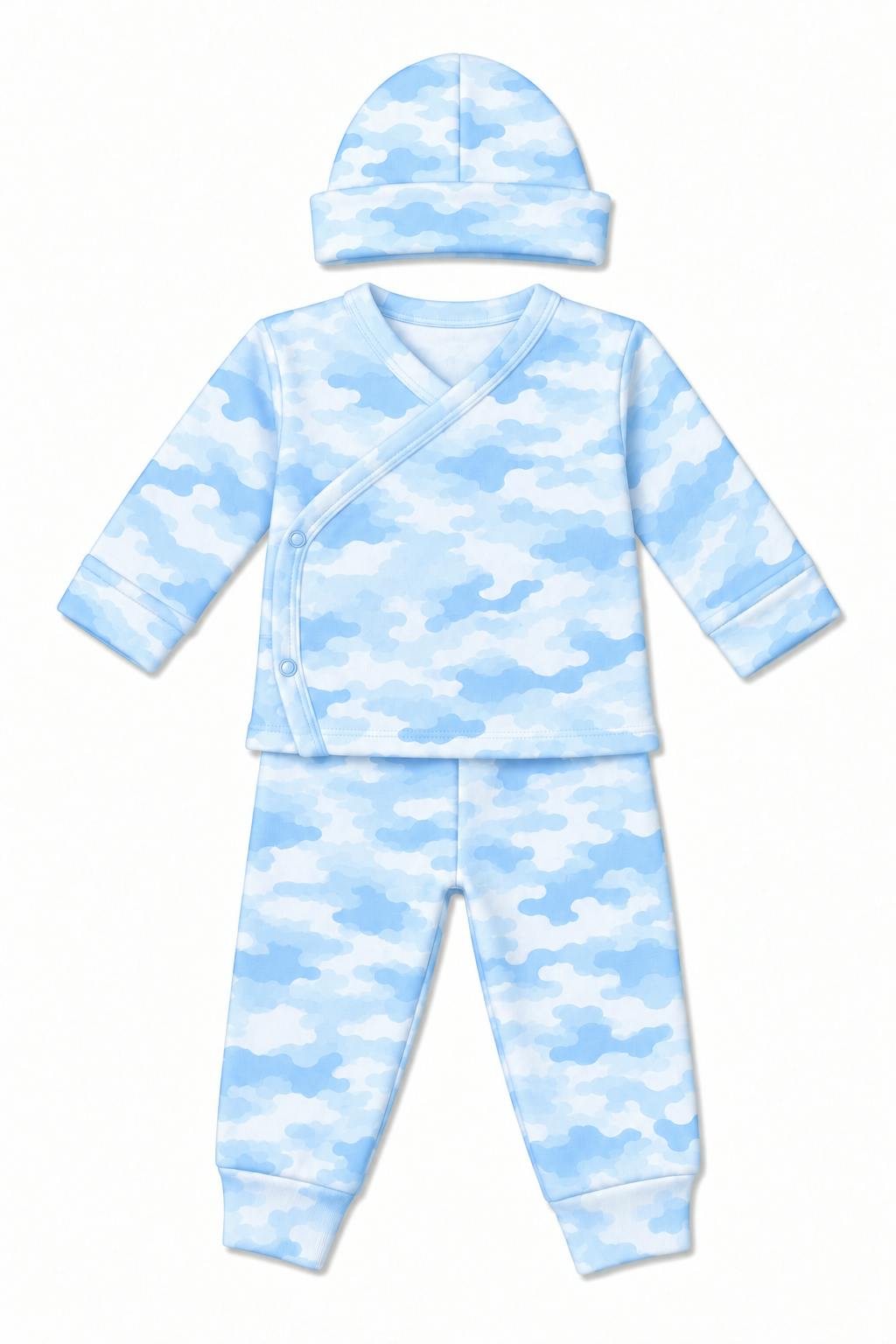 Baby 3 Piece Set - Blue Camo