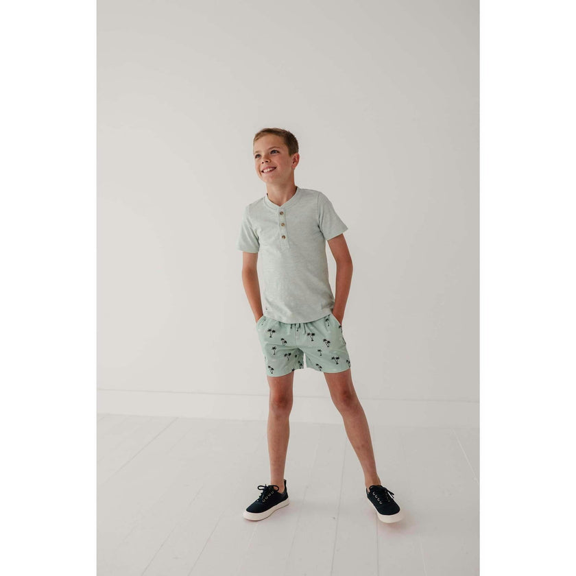 Short Sleeve Henley Shirt
