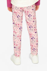 Printed Leggings Pink Printed Daisies
