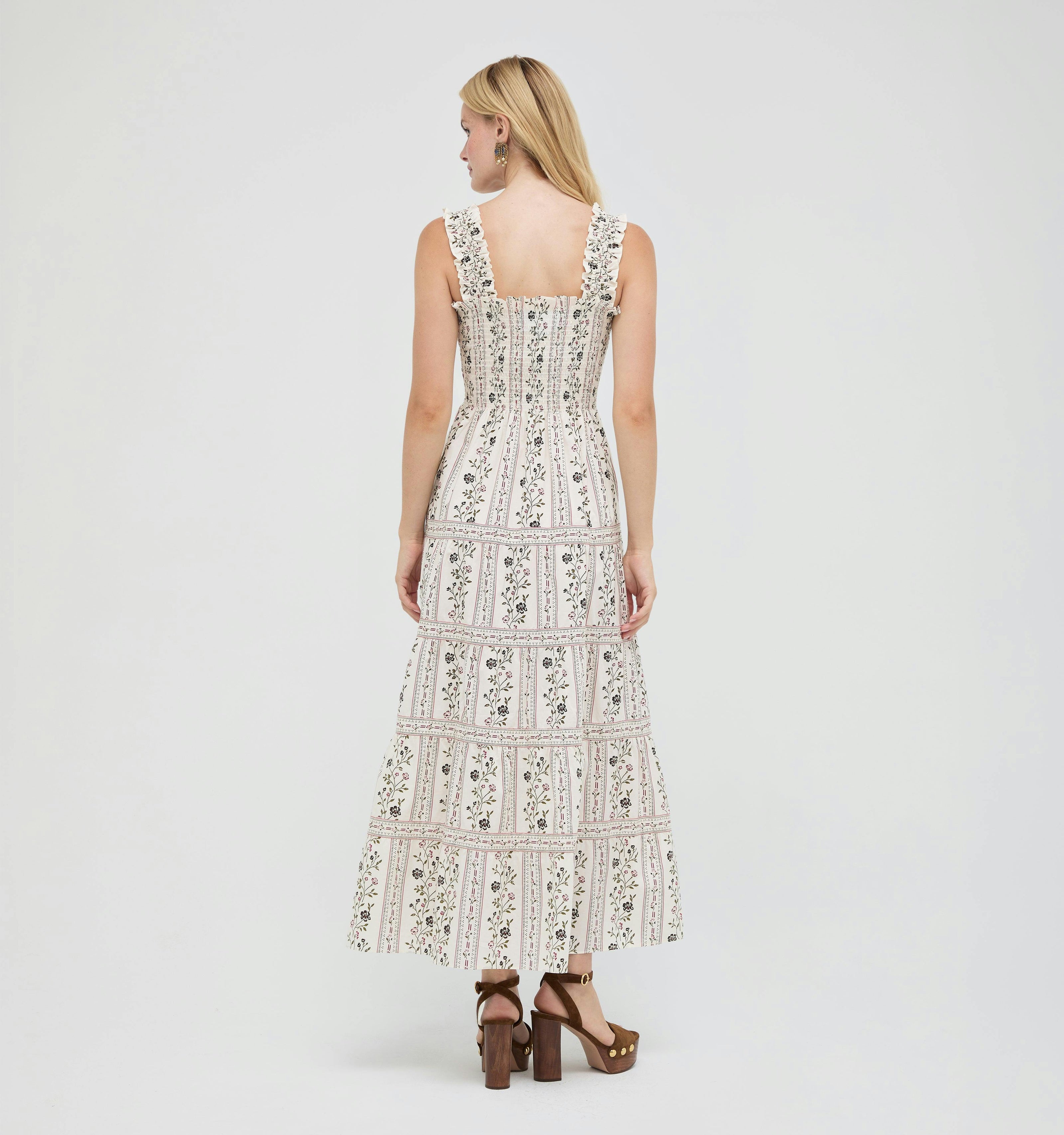 The Goldie Nap Dress -  Kelmscott Ribbon Stripe