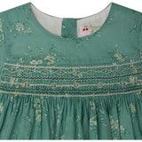 BONPOINT Maruska Baby Dress & Bloomers - Emerald