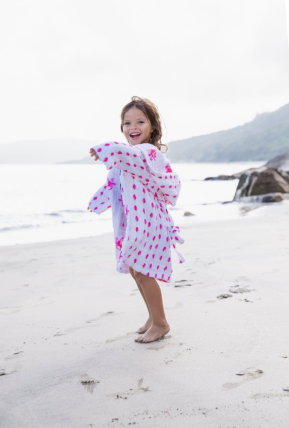 Certified Organic Muslin Reversible Bath Robe
