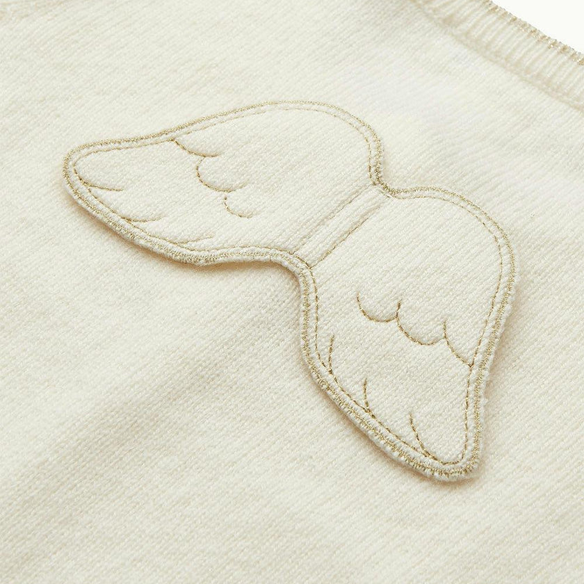 Cassandra Cashmere Angel Wing™ Cardigan - Ivory