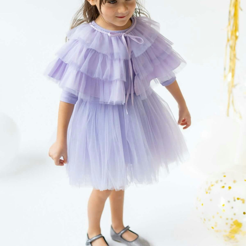 Purple Bloom Dress Set
