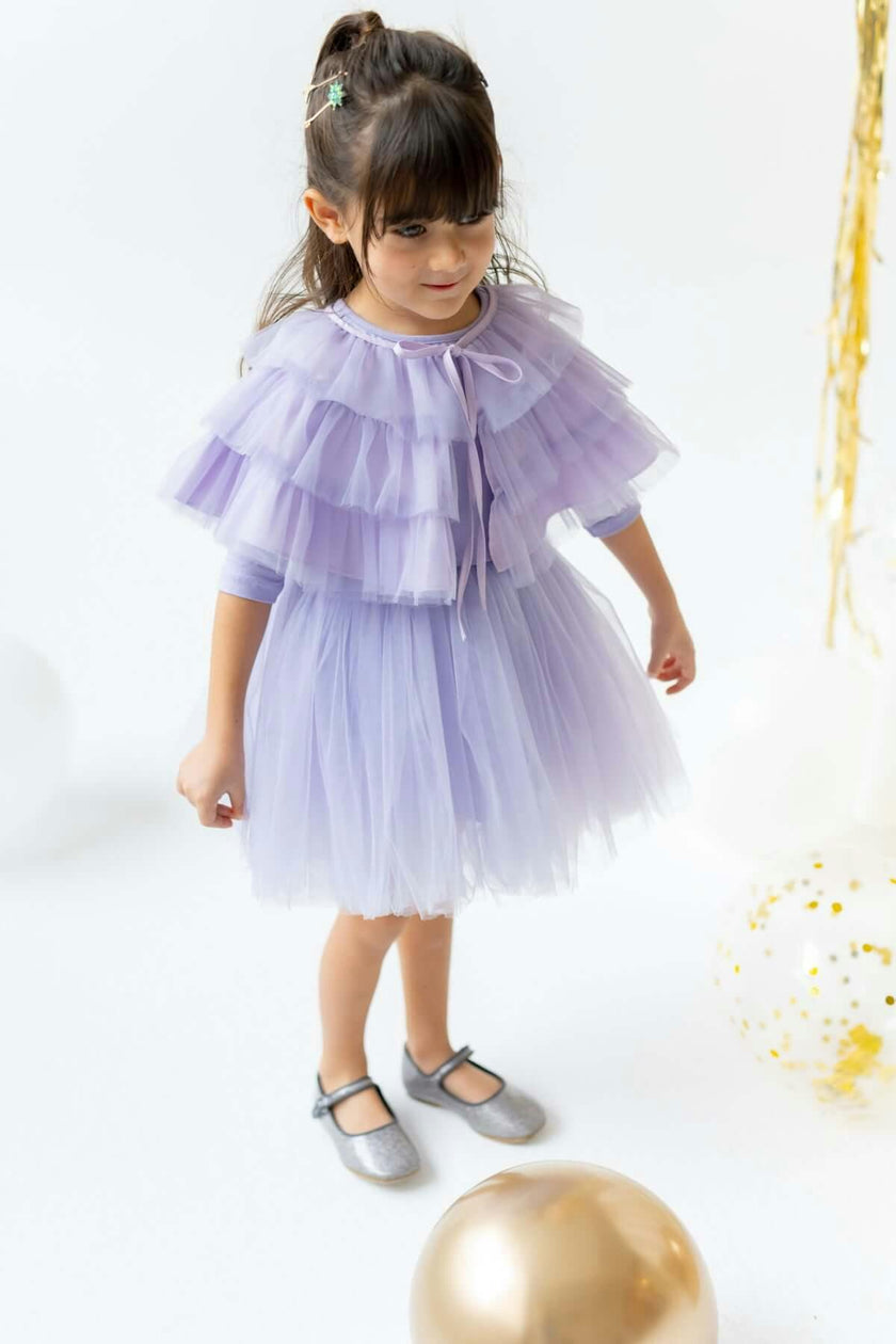 Purple Bloom Dress Set