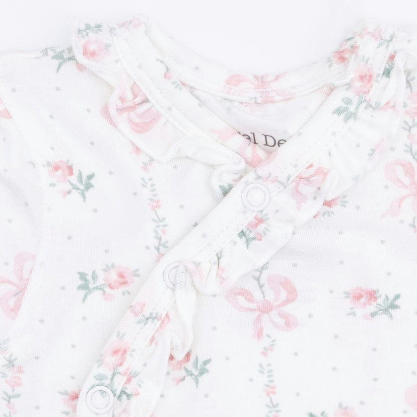 Dainty Buds and Bows - Take Me Home Set with Convertible Pant  & Swaddle Blanket Set