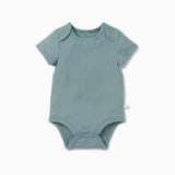 Ribbed Short Sleeve Bodysuit