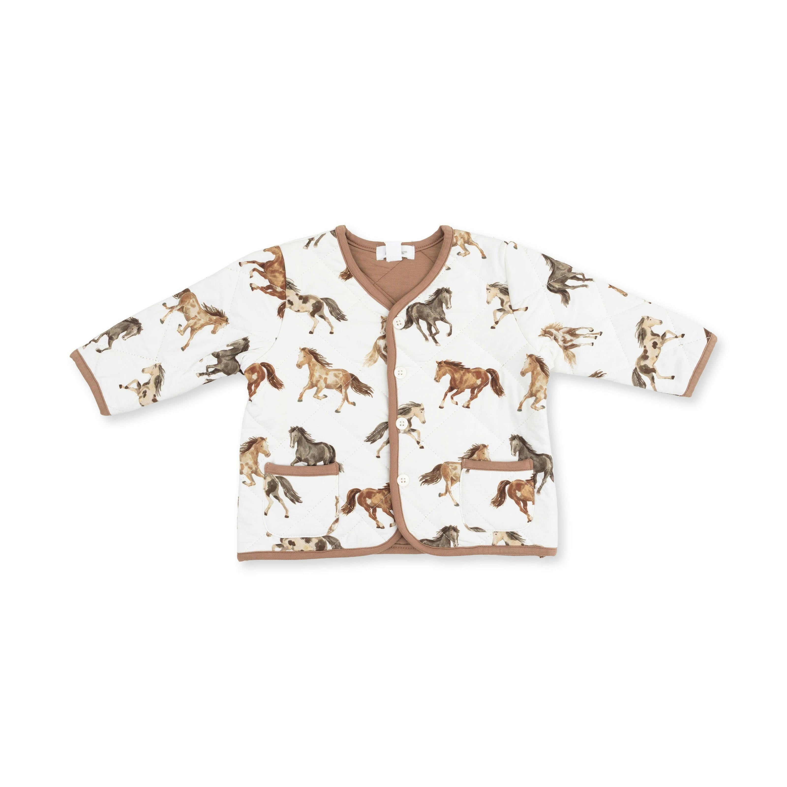 Wild Horses - Quilted V Neck Jacket