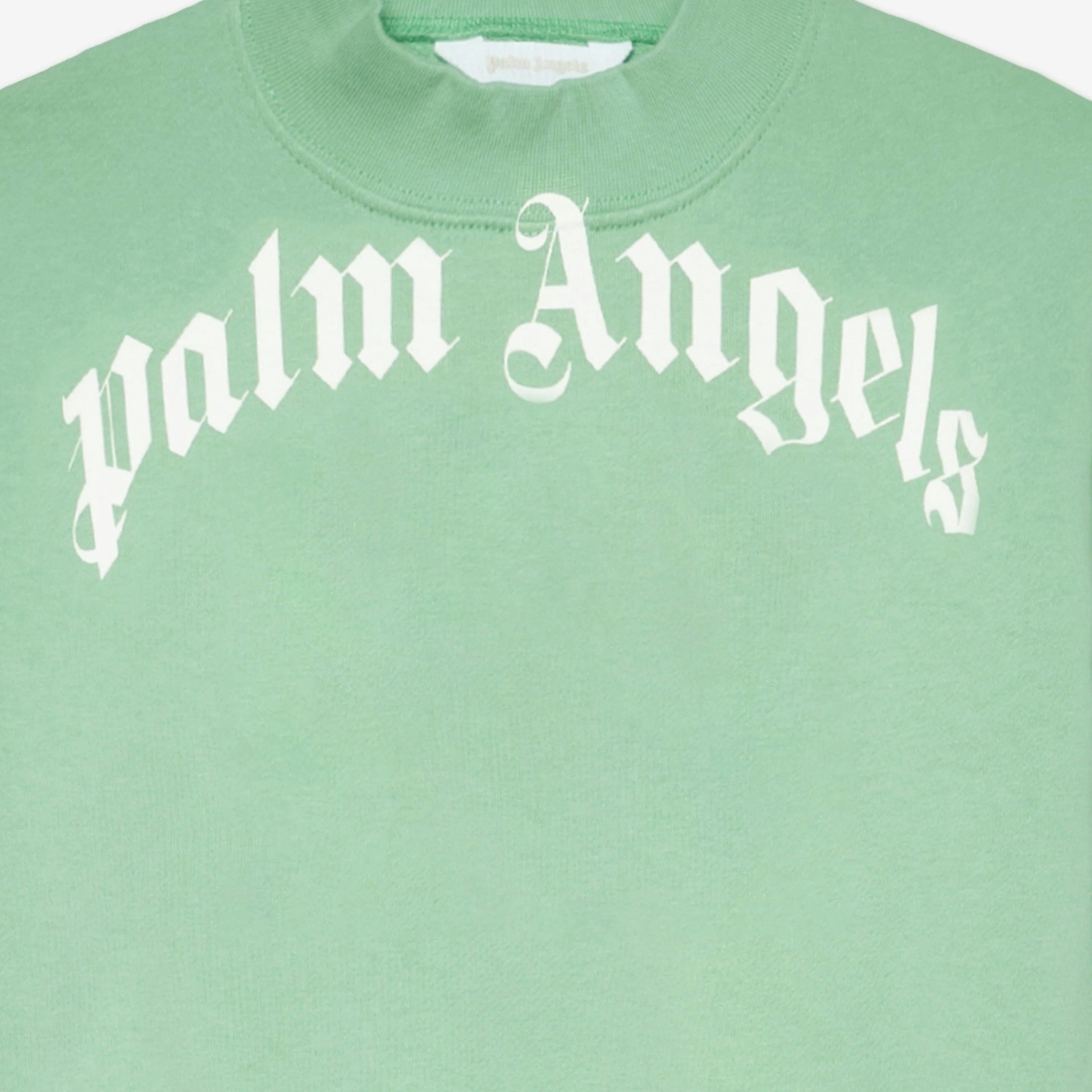 Green Curved Logo Regular Sweatshirt
