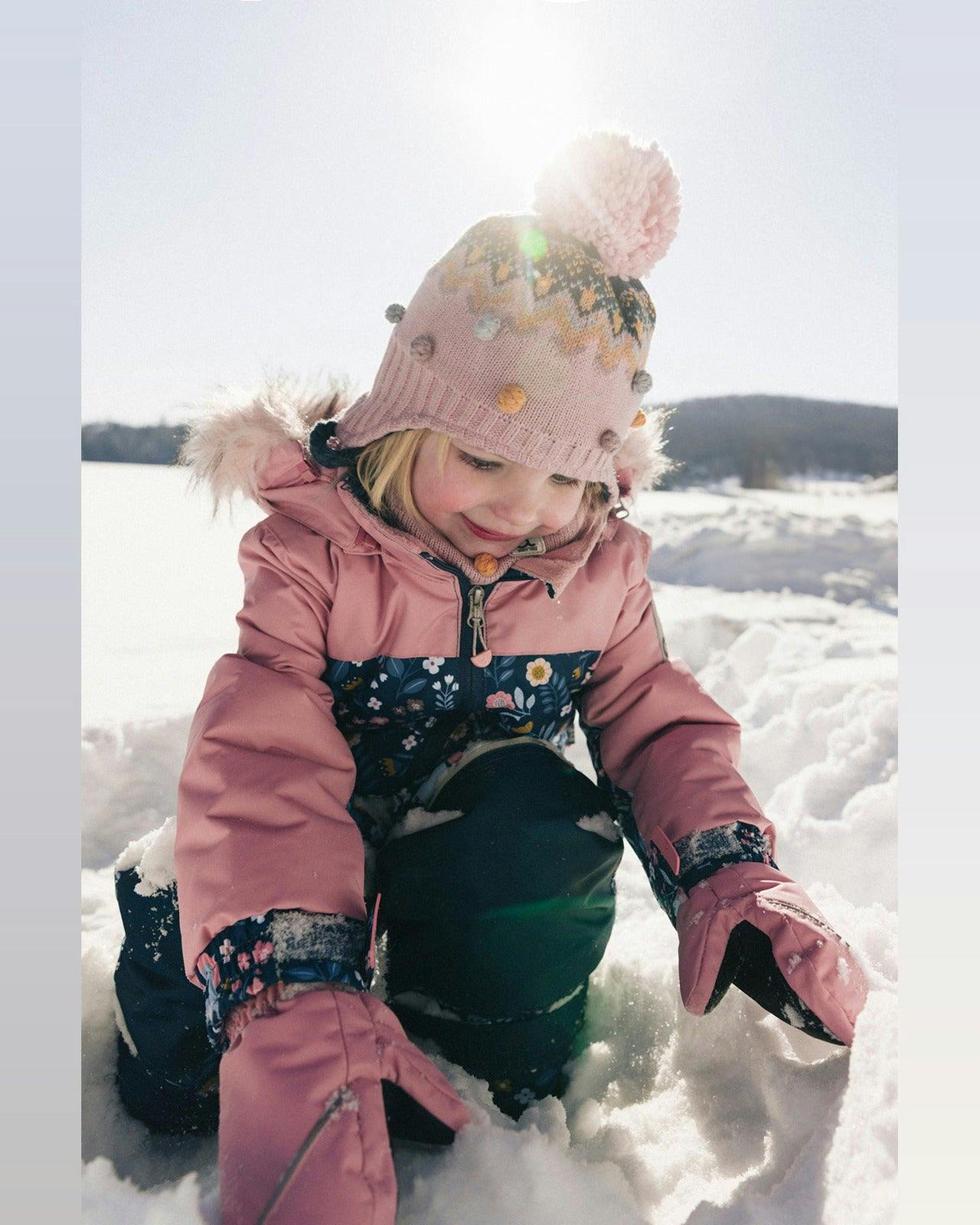 Kids One Piece Discover Snowsuit Blue and Pink Unicorn Print