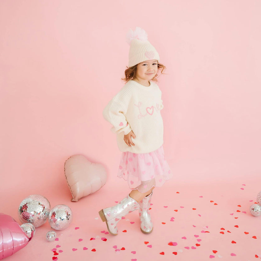 Ditsy Love Knit Sweater